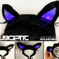 Pair of Cat ears - Duo kitty cosplayer neko Sound Reactive live streamer youtuber rave tik tok Costume HUBOPTIC® Customization duocat0001