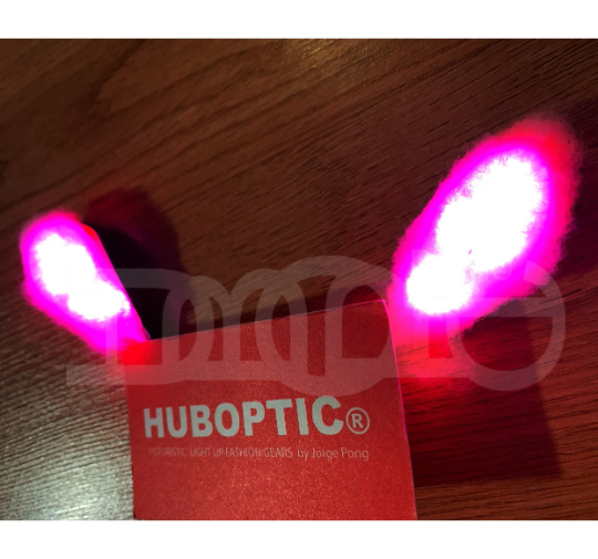 Cosplay Rabbit Light Up Ears Costume Sound Reactive HUBOPTIC® Gear Customization ledgears100001