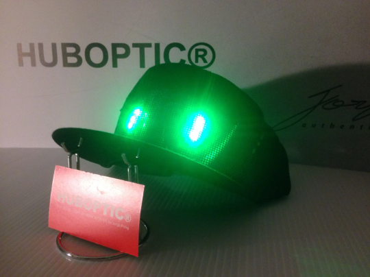 Cyborg Light Up Hat Cosplayer Cap Costume Sound Reactive HUBOPTIC® Gear Customization ledgears170001